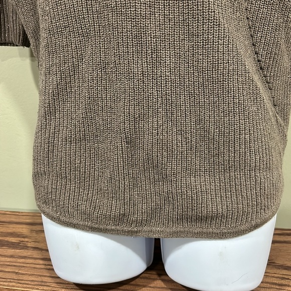 Express Brown with Gold Sparkles Cotton Sweater Size XS - Picture 4 of 13